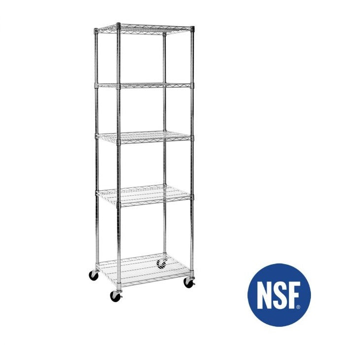 UltraDurable® 5-Tier NSF-Certified Steel Shelving
