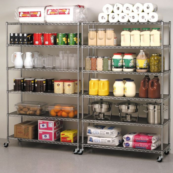 UltraDurable® 6-Tier NSF-Certified Steel Shelving