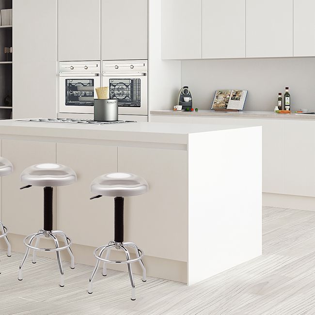 Contoured Stainless Steel Seat Pneumatic Adjustable Work Stool