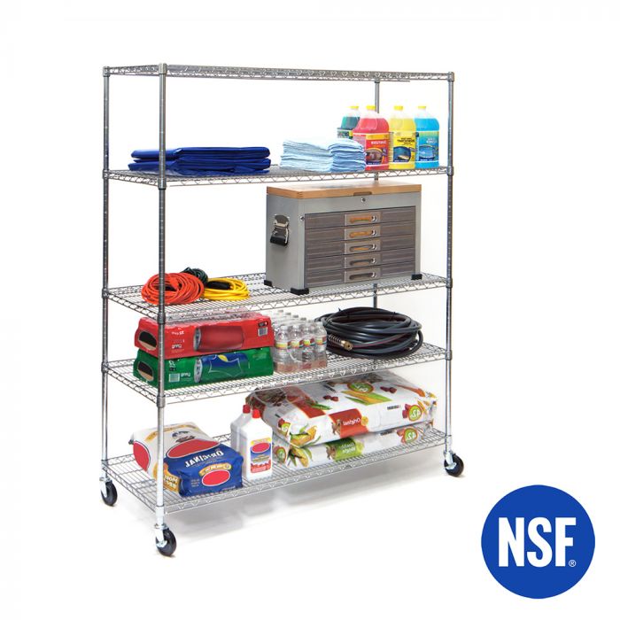 UltraDurable® 5-Tier NSF-Certified Steel Shelving