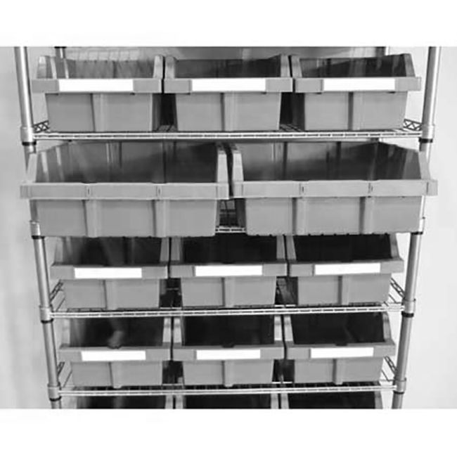 XL Grey Bins for Commercial Bin Rack (2-Pack)