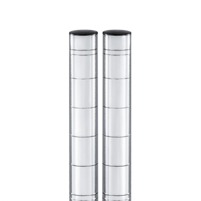 72" Chrome NSF Shelving Poles