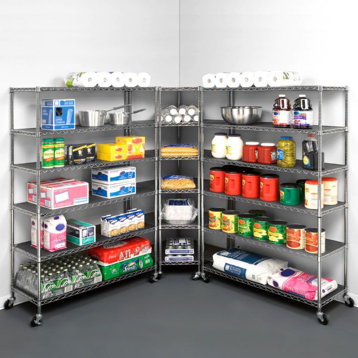 UltraDurable® 6-Tier NSF-Certified Steel Shelving with Shelf Liners