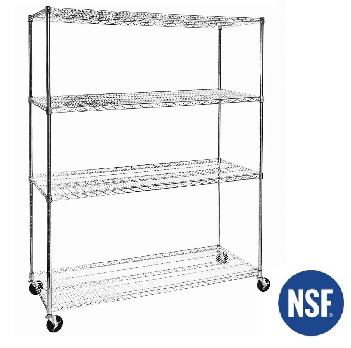 UltraDurable® 4-Tier NSF-Certified Steel Shelving