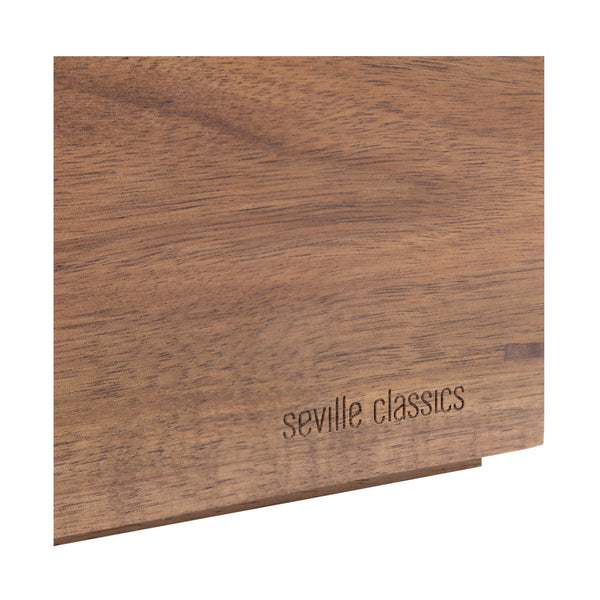 2-Piece Stackable Acacia Bin Set
