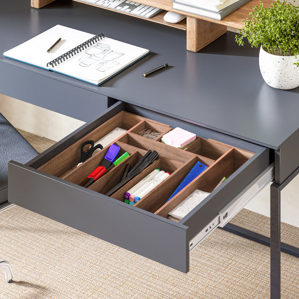 4-Piece Acacia Expandable Drawer Organizer and Box Set