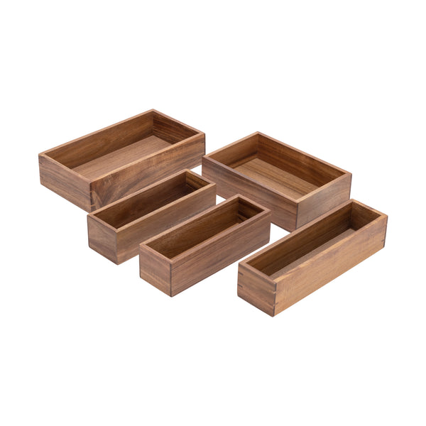 9-Piece Acacia Storage Box Set