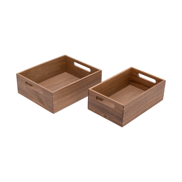 9-Piece Acacia Storage Box Set