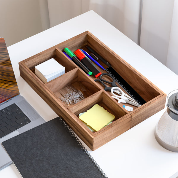 9-Piece Acacia Storage Box Set