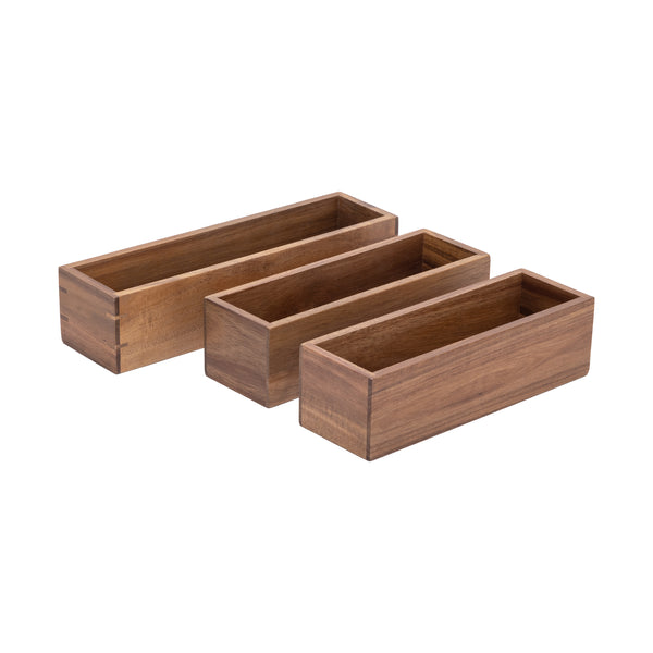 9-Piece Acacia Storage Box Set