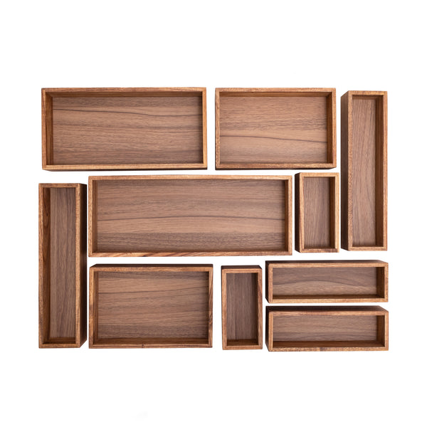 10-Piece Acacia Storage Box Set