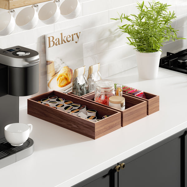 10-Piece Acacia Storage Box Set