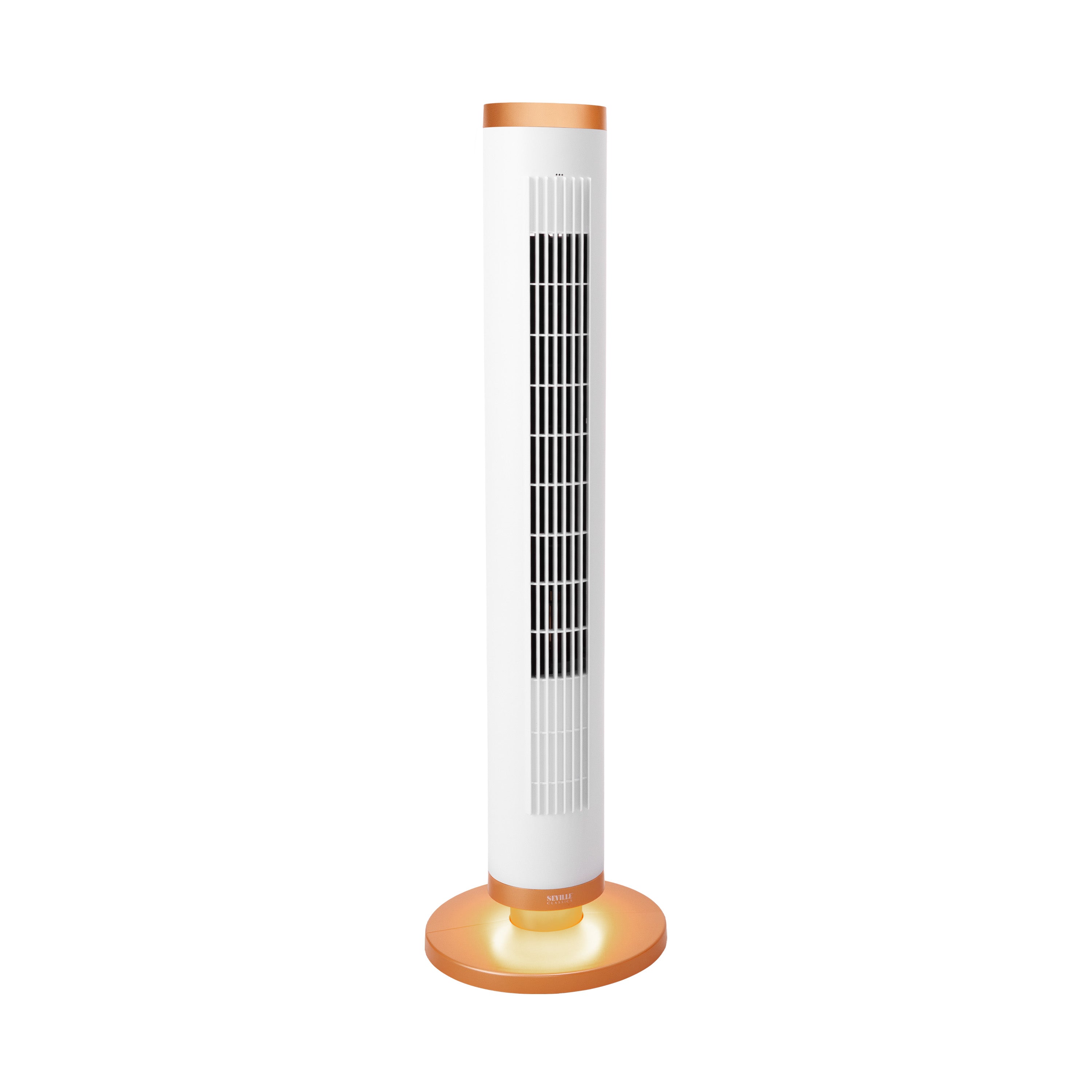 UltraSlimLine® Oscillating Tower Fan with Base Light