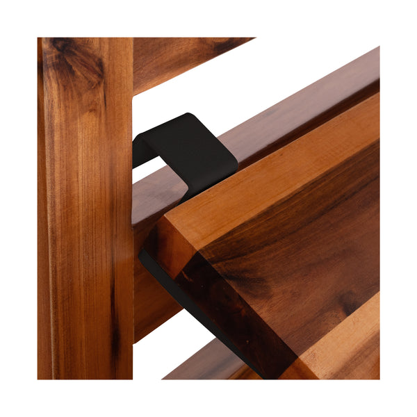 HOME Outdoor Acacia Wood Mobile Potting Bench