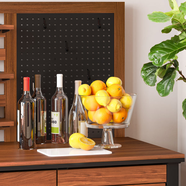 HOME Outdoor Acacia Wood Mobile Potting Bench