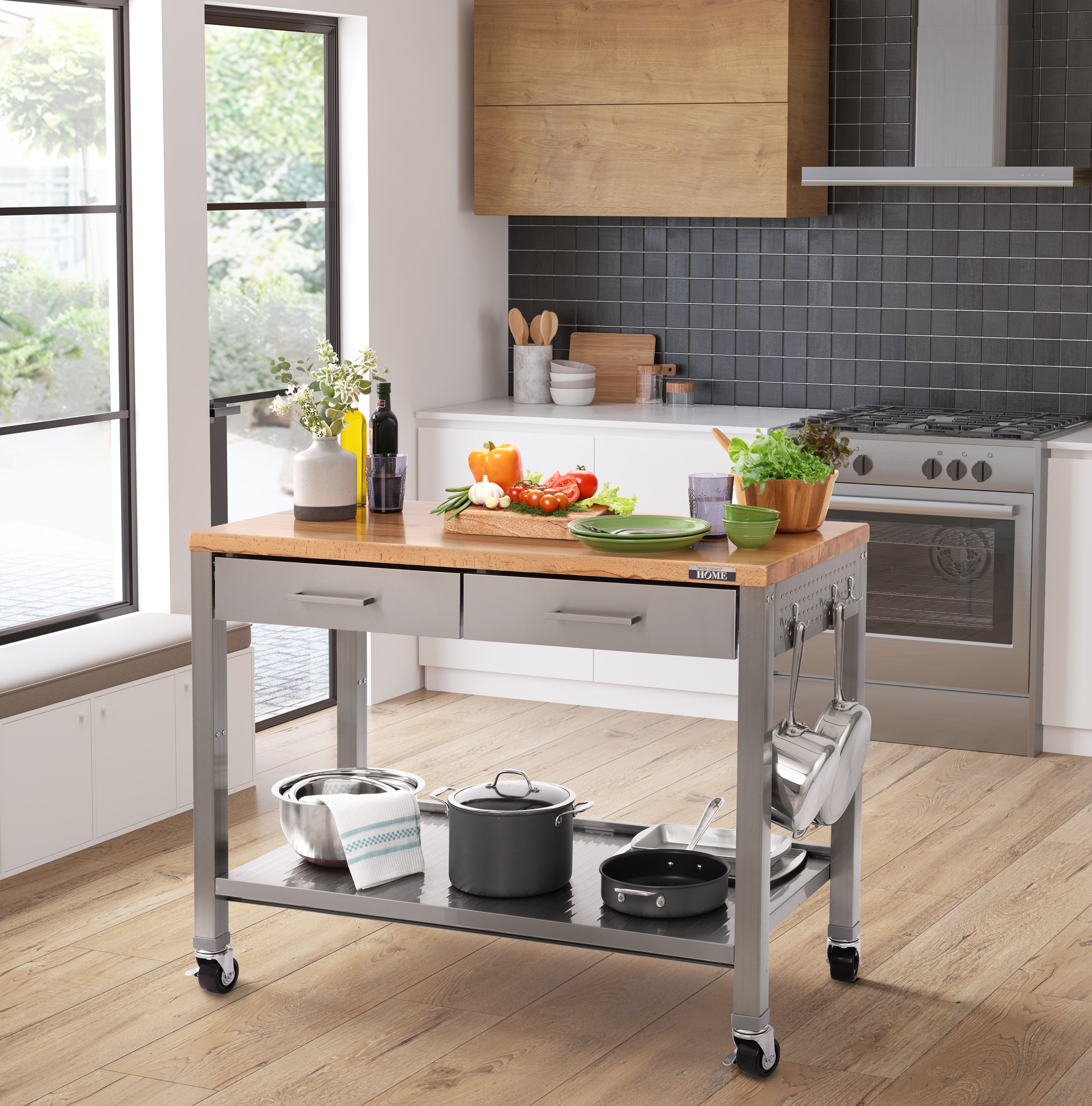 Isla cocina ruedas  Freestanding kitchen island, Freestanding kitchen,  Portable kitchen island