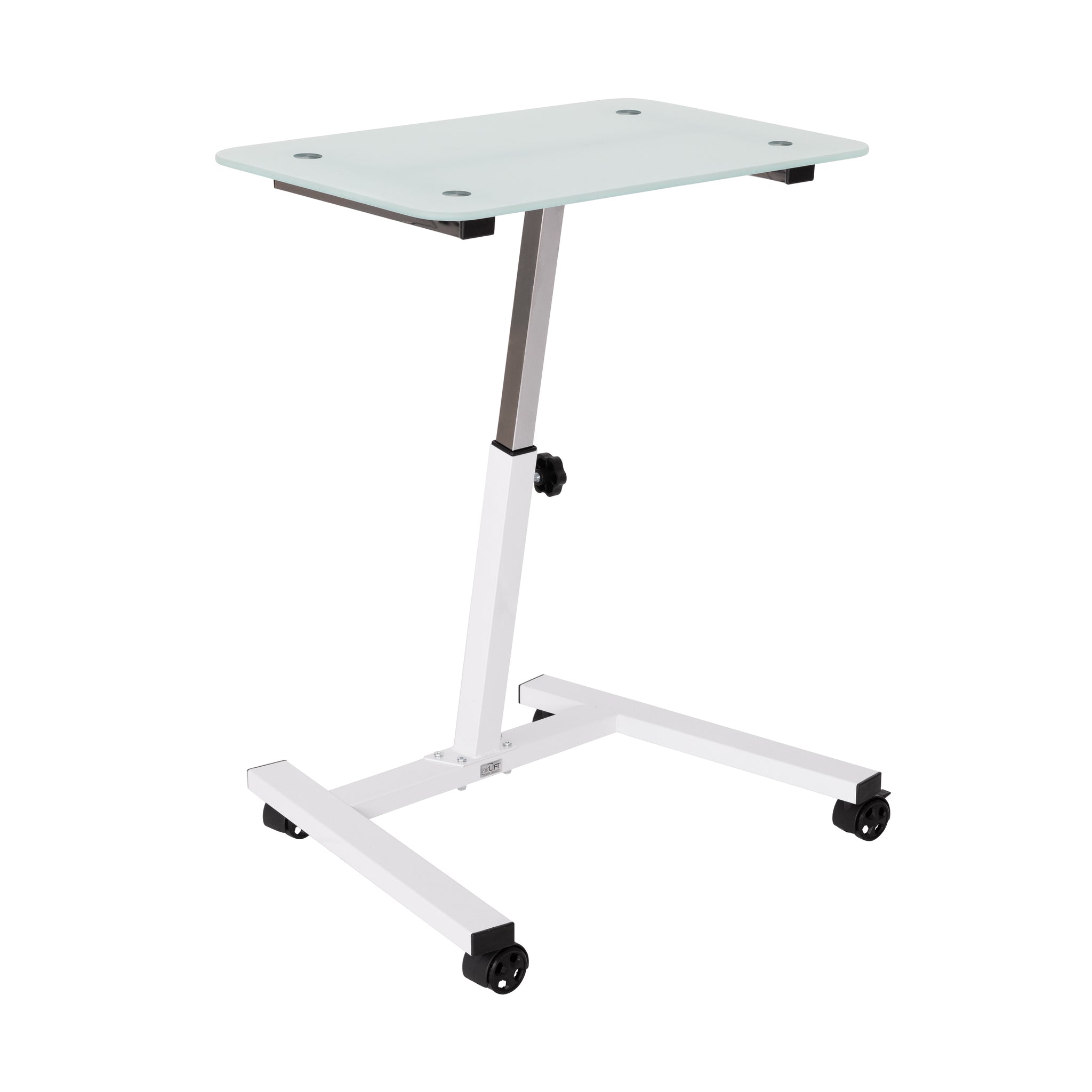 airLIFT® Tempered Glass Top Mobile Desk