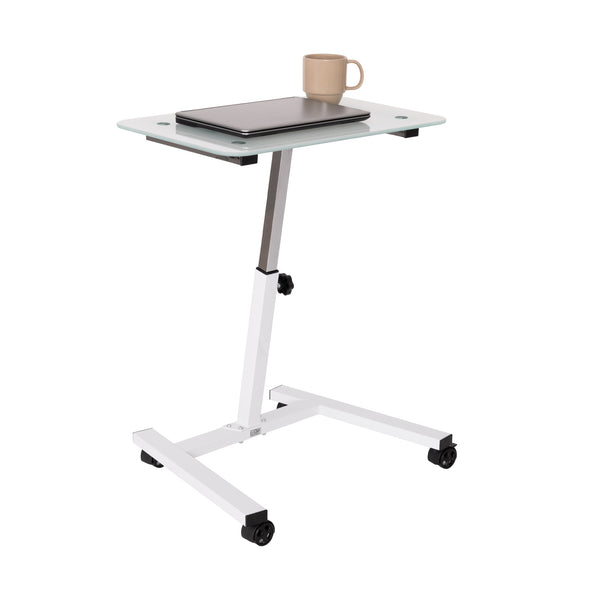 airLIFT® Tempered Glass Top Mobile Desk
