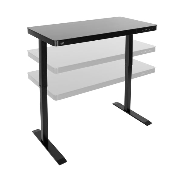 airLIFT® Electric Height-Adjustable Tempered Glass Top Desk