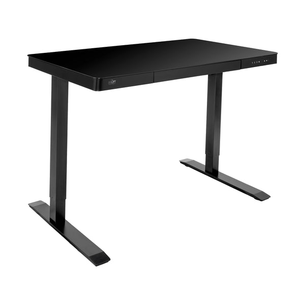 airLIFT® Electric Height-Adjustable Tempered Glass Top Desk