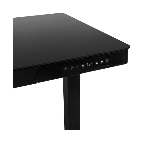 airLIFT® Electric Height-Adjustable Tempered Glass Top Desk