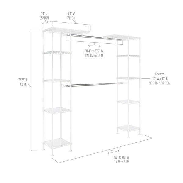 Expandable Closet Organizer System