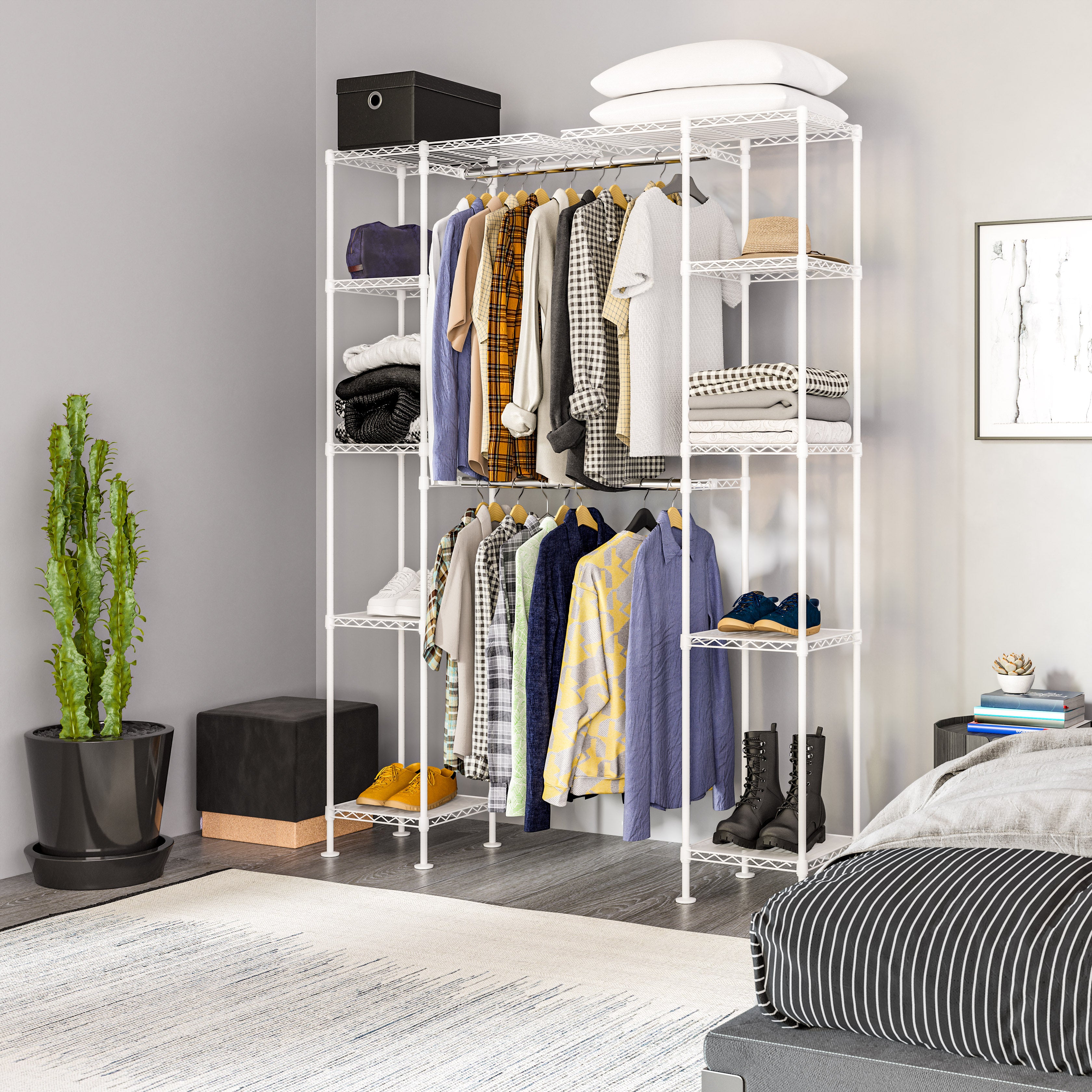 Expandable Closet Organizer System