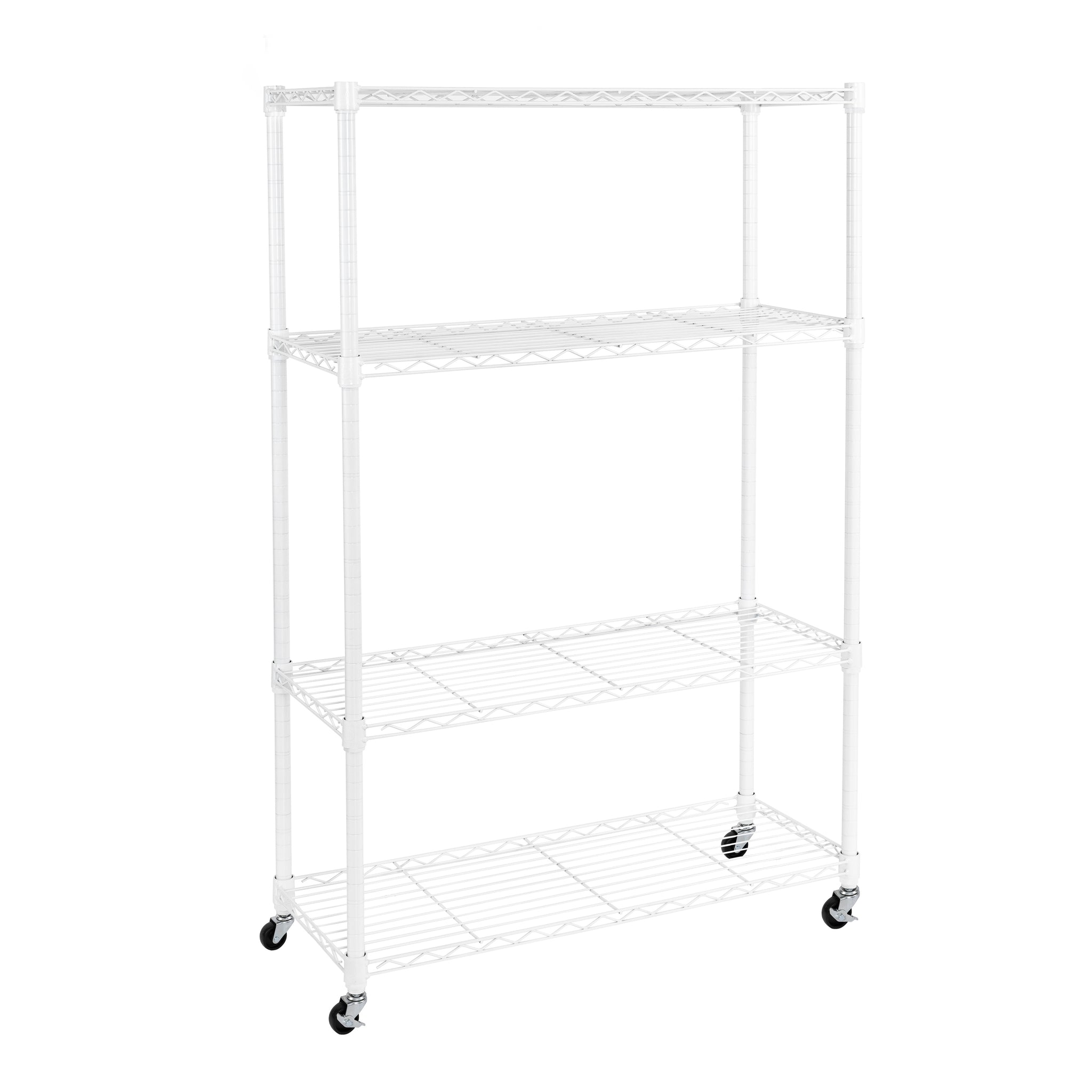 Seville Classics 4-Tier Steel Wire Shelving, Silver