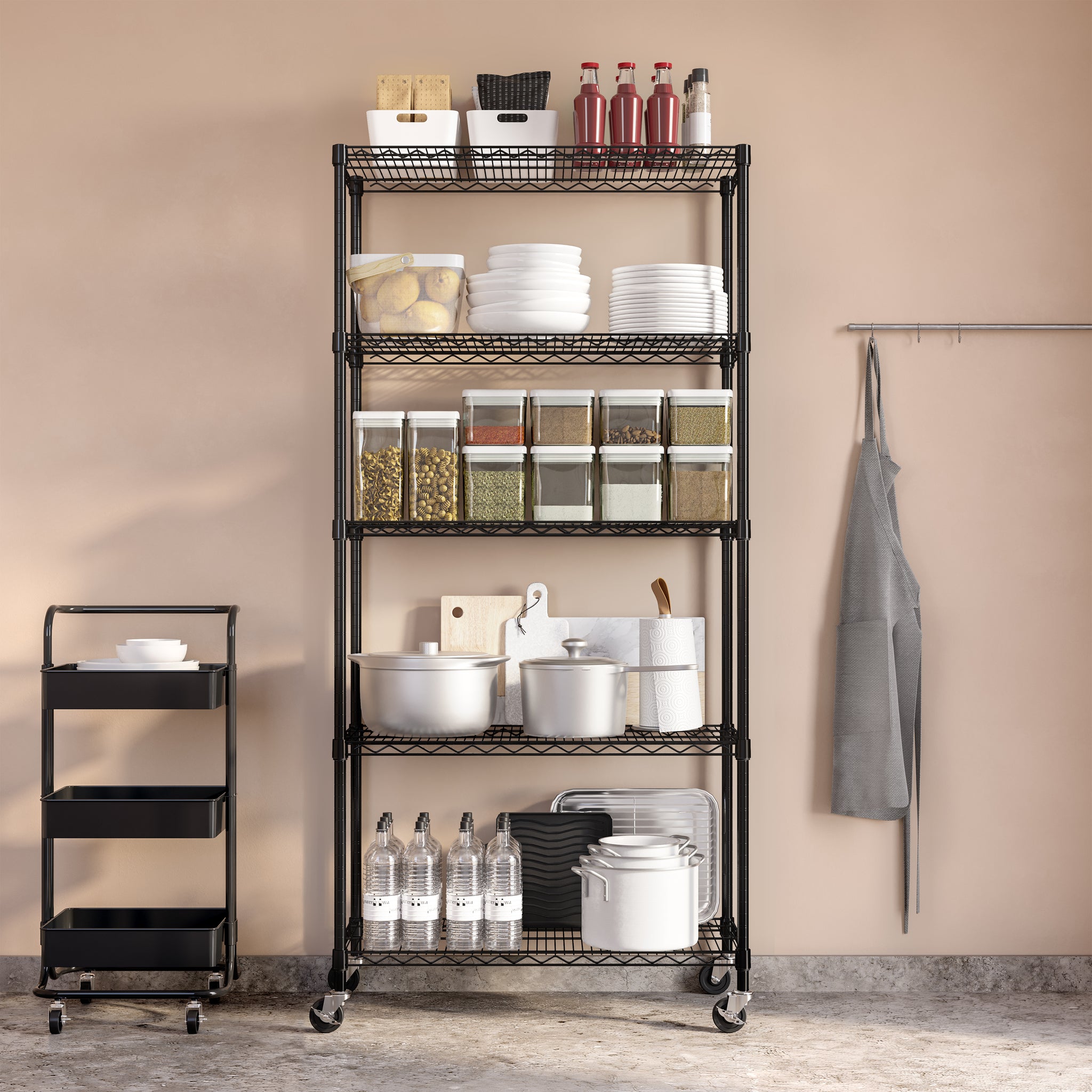 5-Tier NSF-Certified Steel Shelving