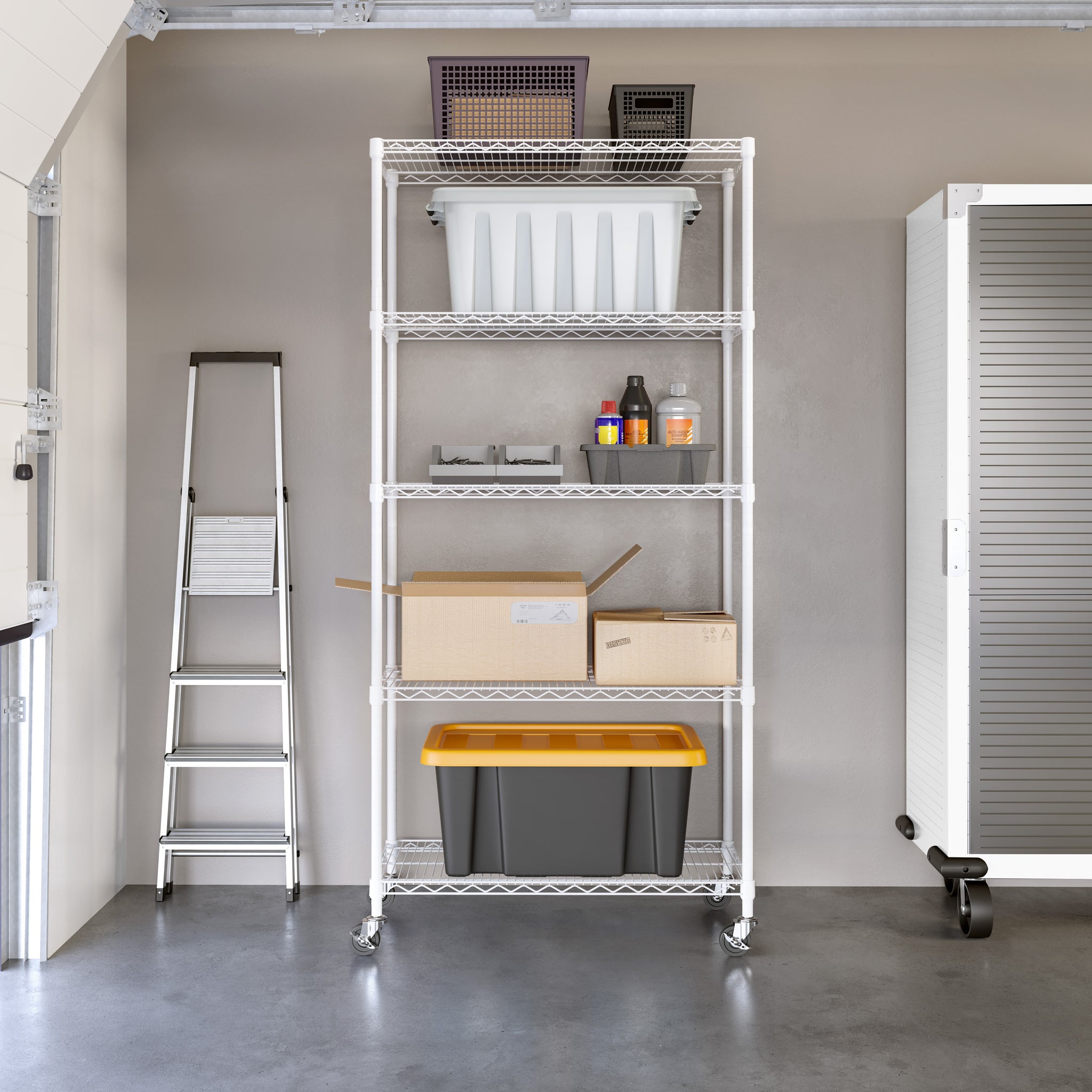 5-Tier NSF-Certified Steel Shelving