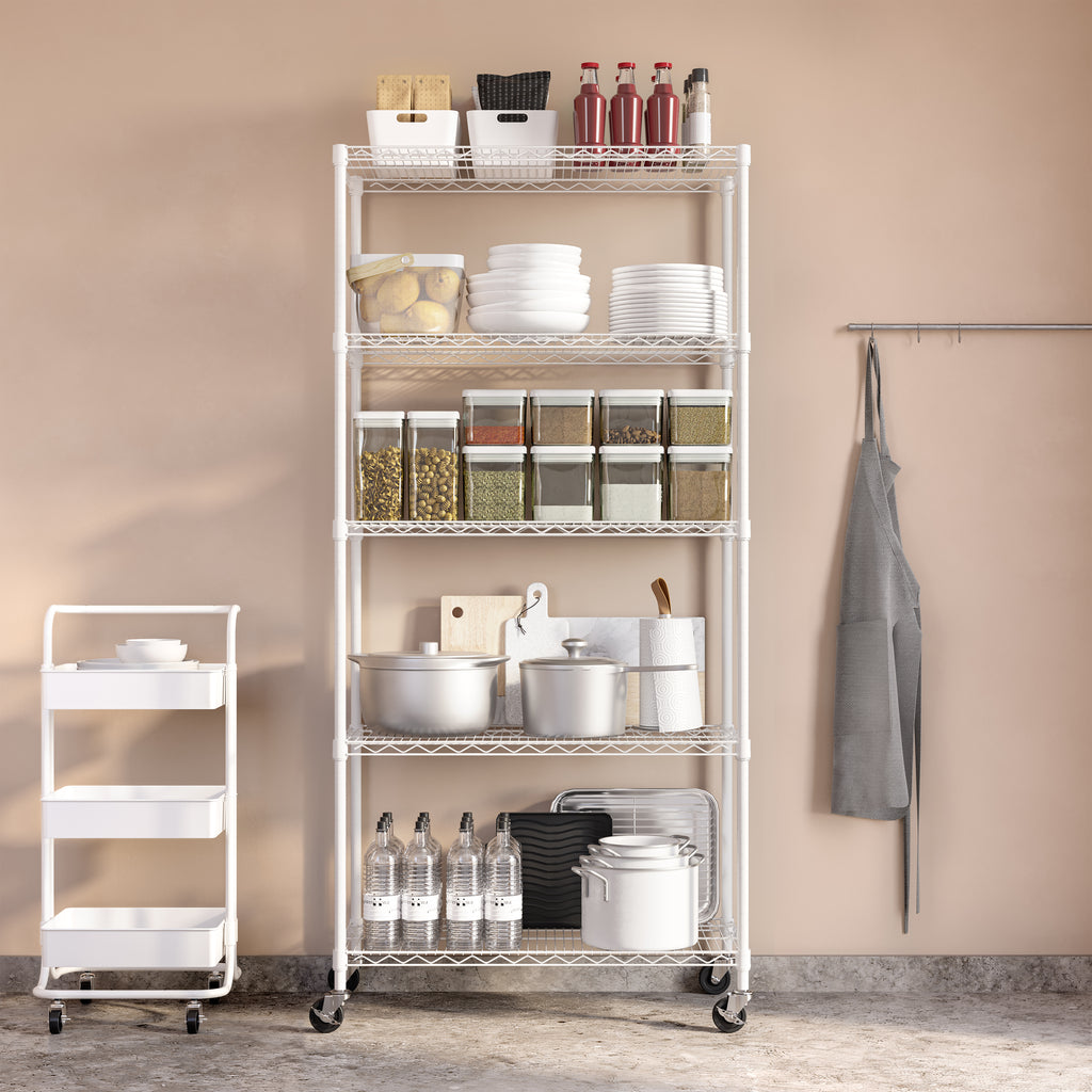 5-Tier NSF-Certified Steel Shelving