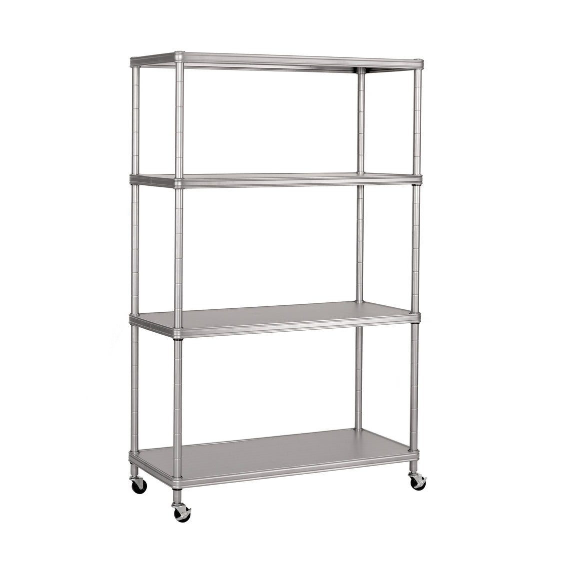 reyes311d 4unit ② HOME 4-Tier Steel Shelving with Shelf Liners – Seville Classics