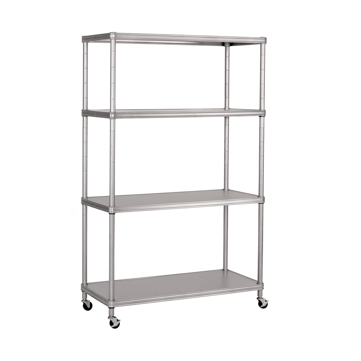 Set Of 4 Stainless Steel Adjustable Leveling Feet With 3/8-16 Threaded Inserts For Wire Shelving - Stable Support On Uneven Floors