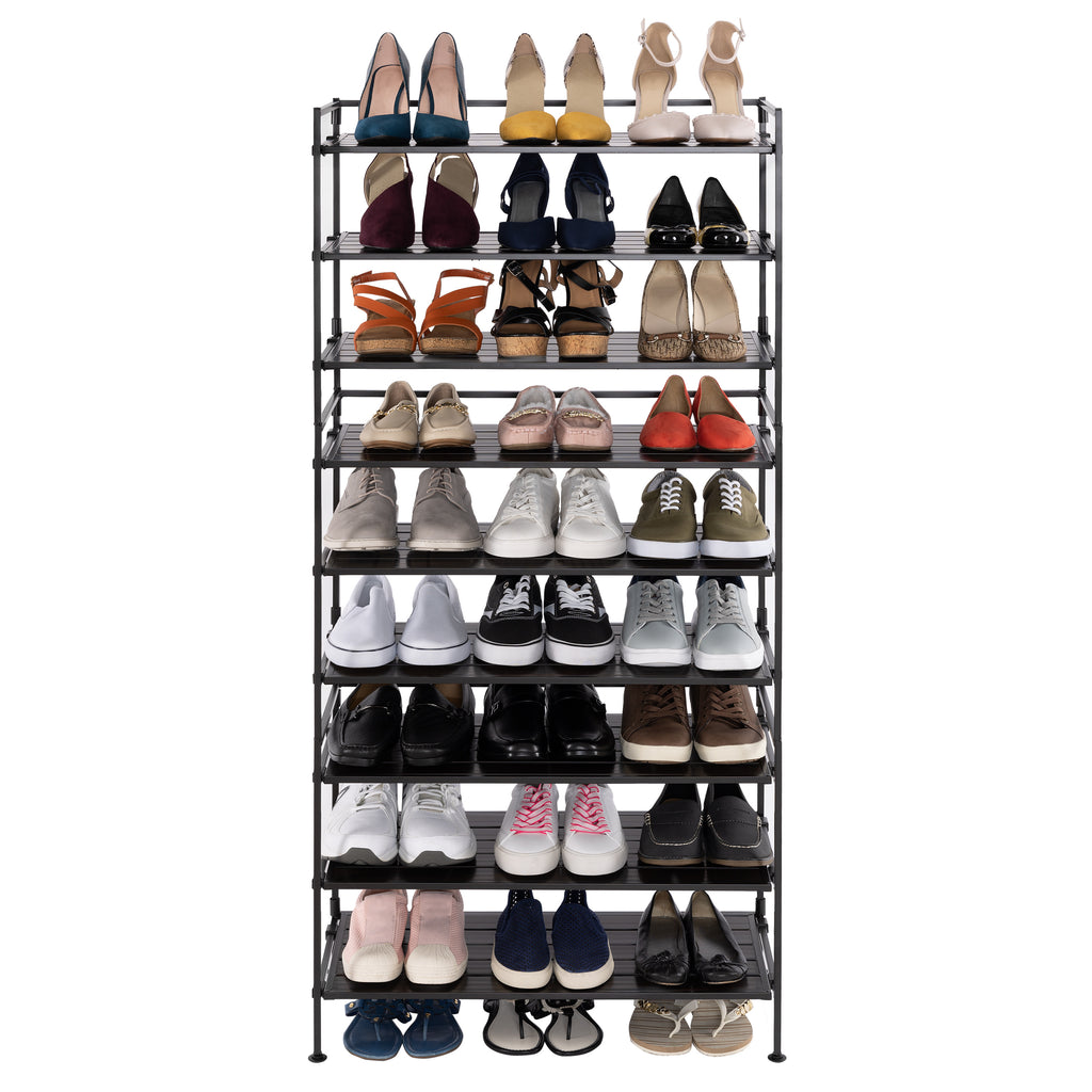 Shoe Rack Slates HOME 3-Tier Resin Slatted Shoe Rack