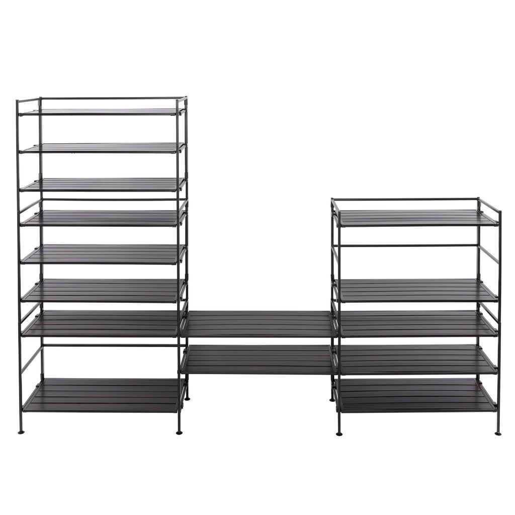 HOME 3-Tier Resin Slatted Shoe Rack