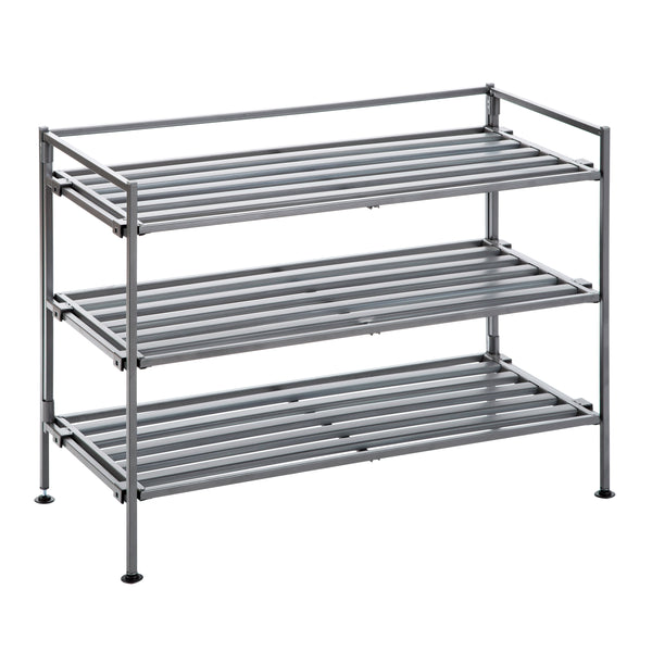 3 Tier Resin Slatted Shoe Rack Seville Classics