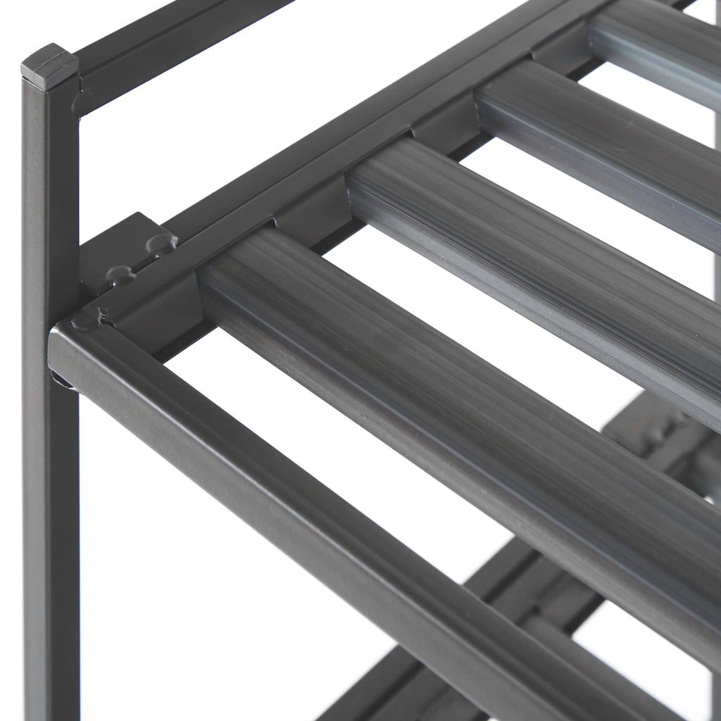 3-Tier Resin Slatted Shoe Rack – Seville Classics