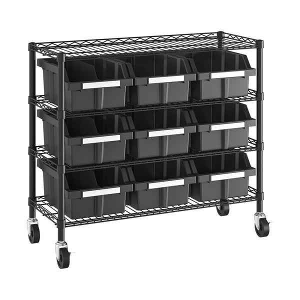4-Tier NSF Certified 9-Bin Rack