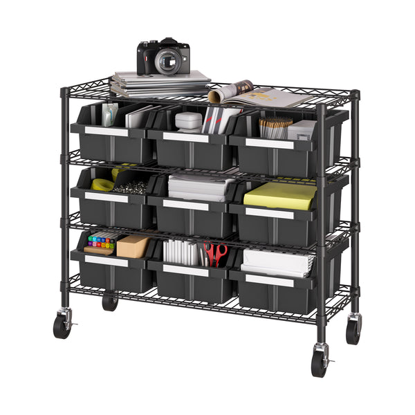 4-Tier NSF Certified 9-Bin Rack