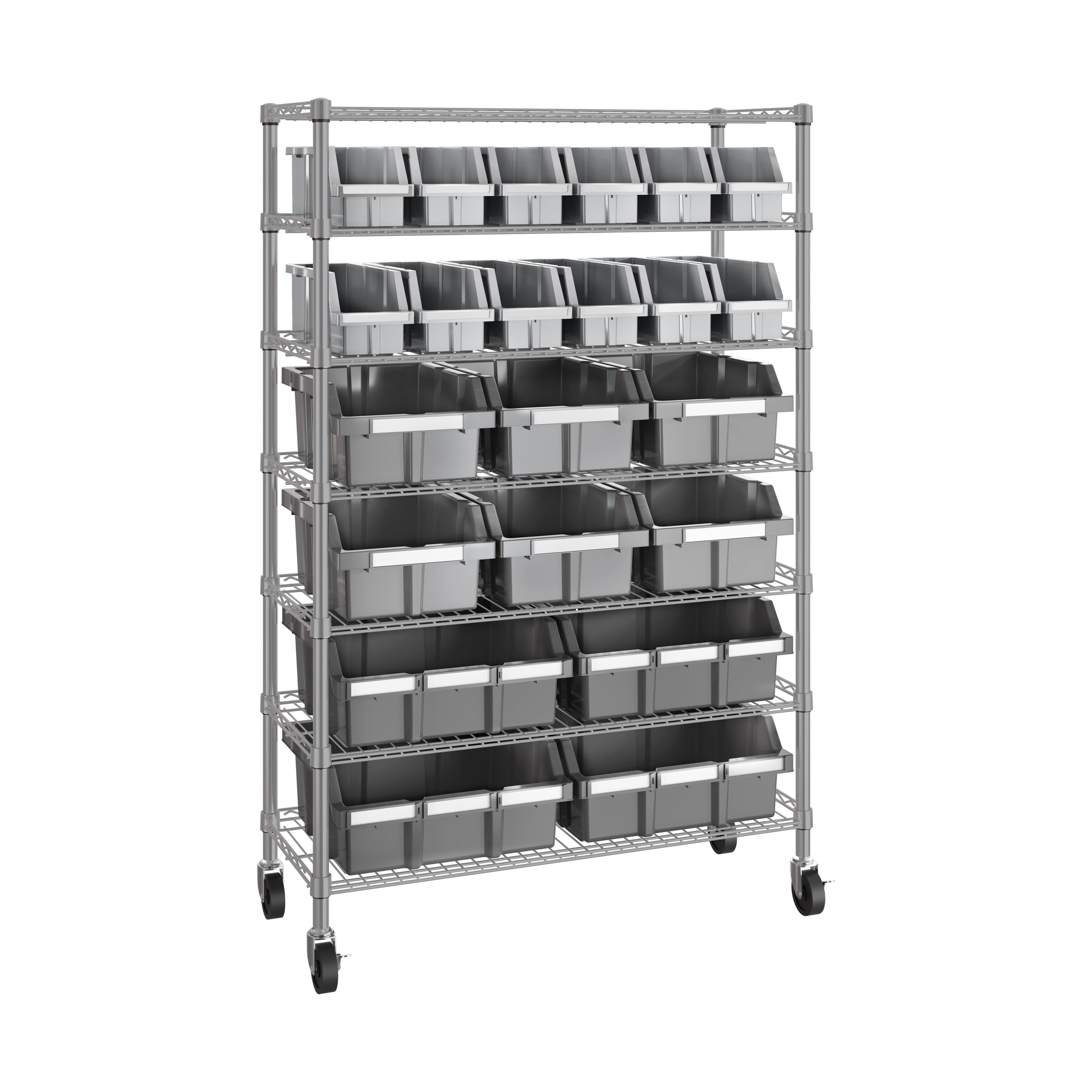 7-Tier NSF-Certified 22-Bin Rack