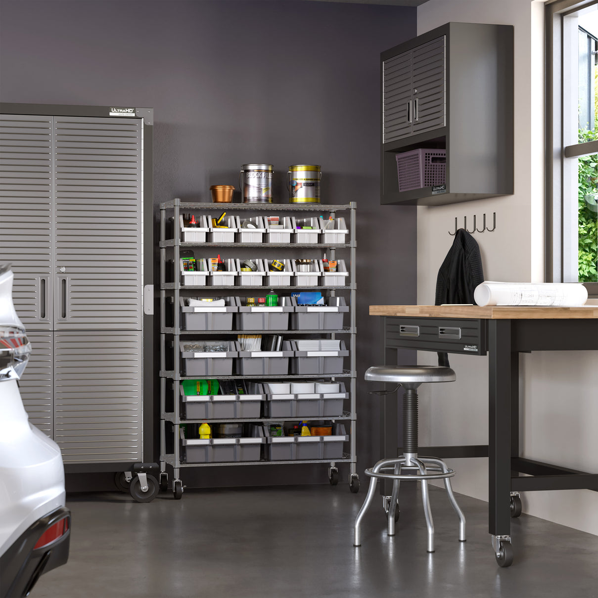 7-Tier NSF-Certified 22-Bin Rack