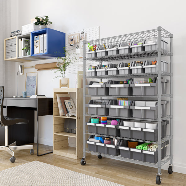 7-Tier NSF-Certified 22-Bin Rack