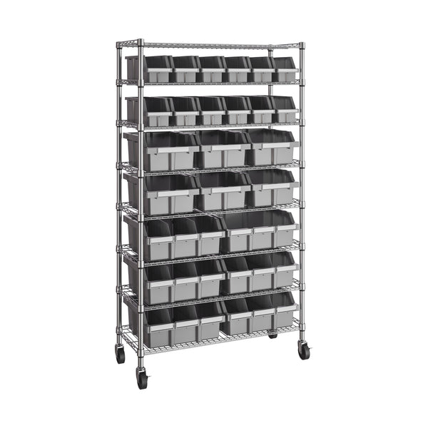 8-Tier NSF-Certified 24-Bin Rack