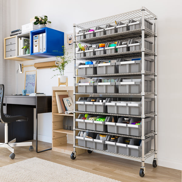 8-Tier NSF-Certified 24-Bin Rack