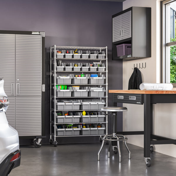 8-Tier NSF-Certified 24-Bin Rack