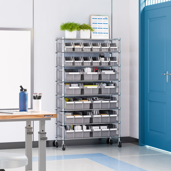 8-Tier NSF-Certified 24-Bin Rack