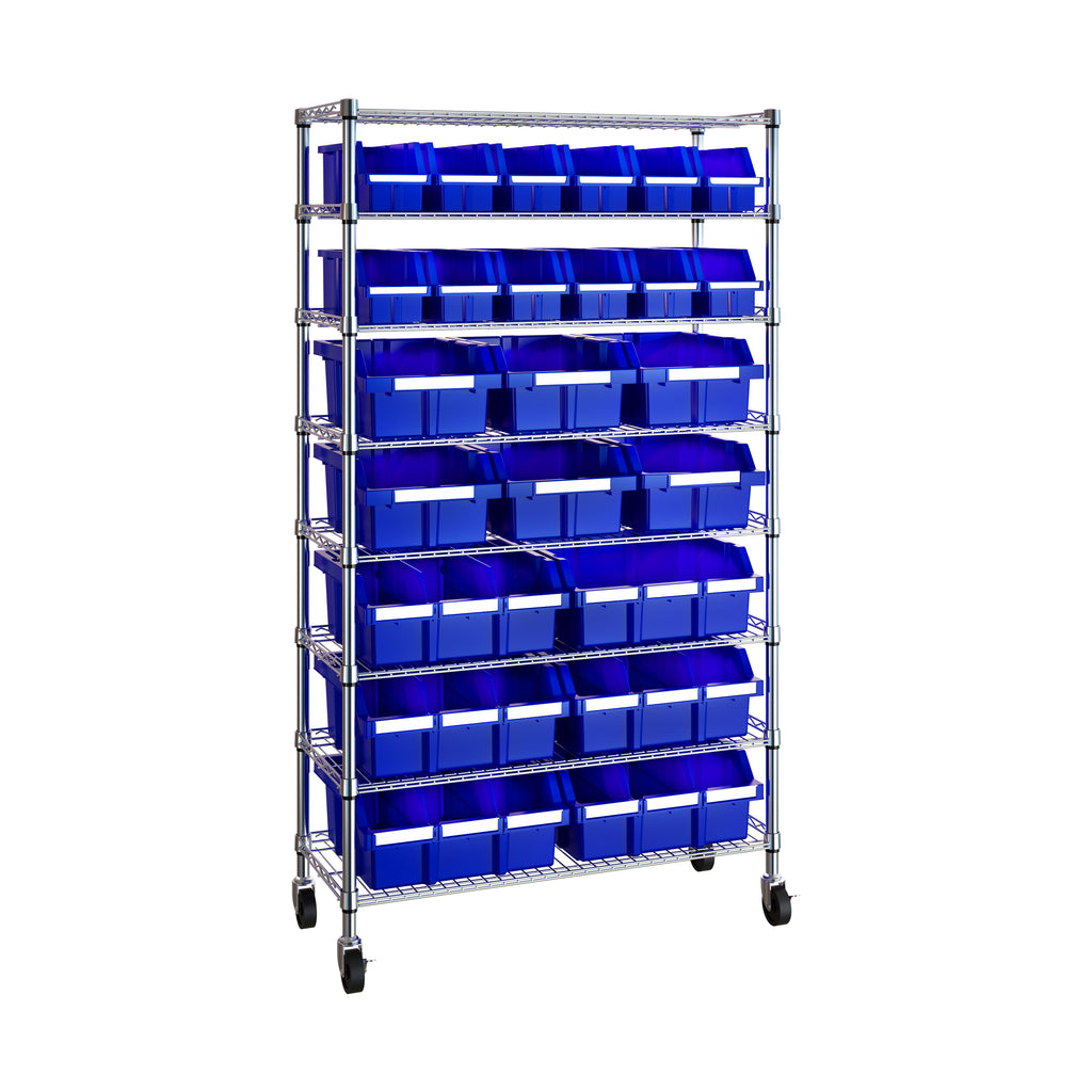 8-Tier NSF-Certified 24-Bin Rack