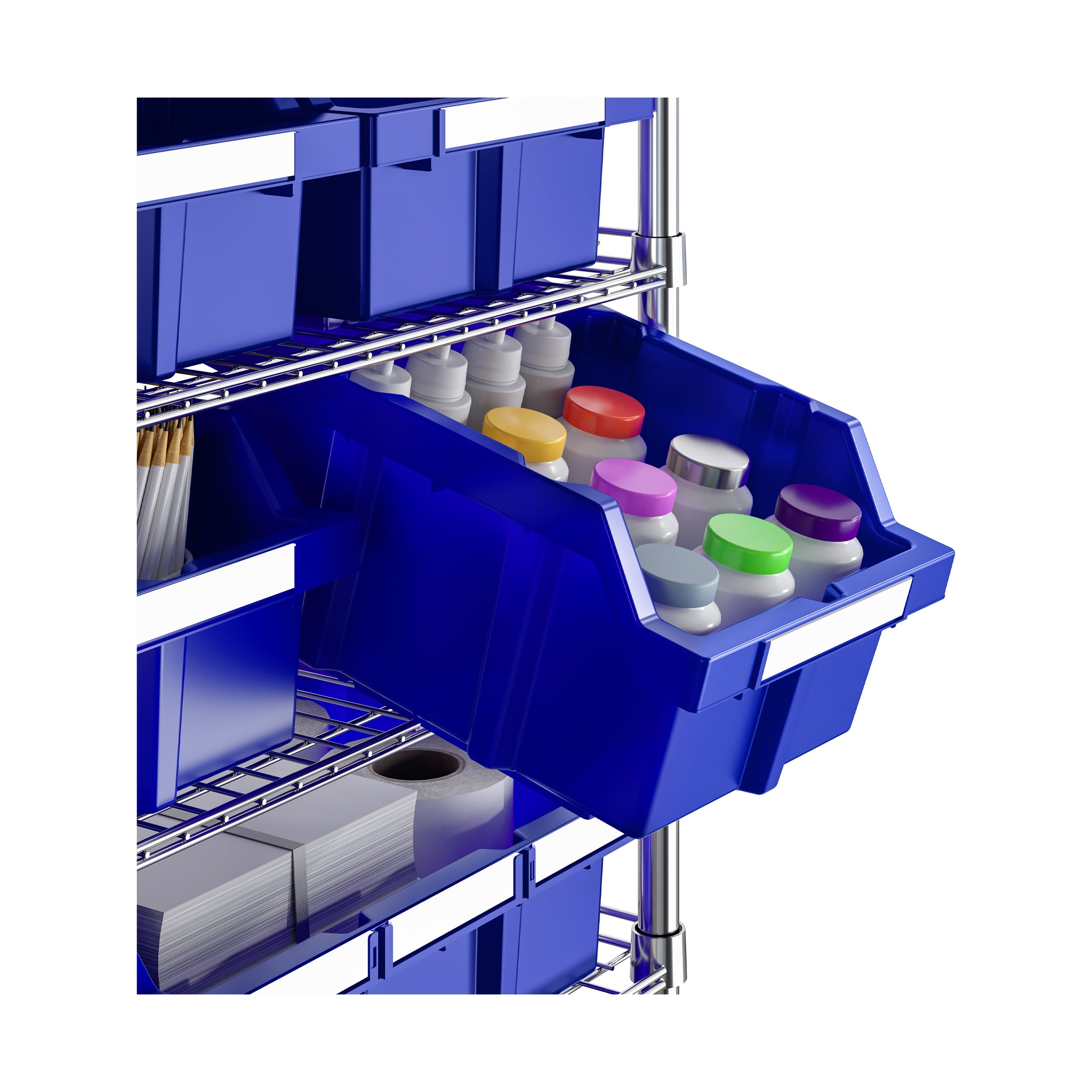 8-Tier NSF-Certified 24-Bin Rack