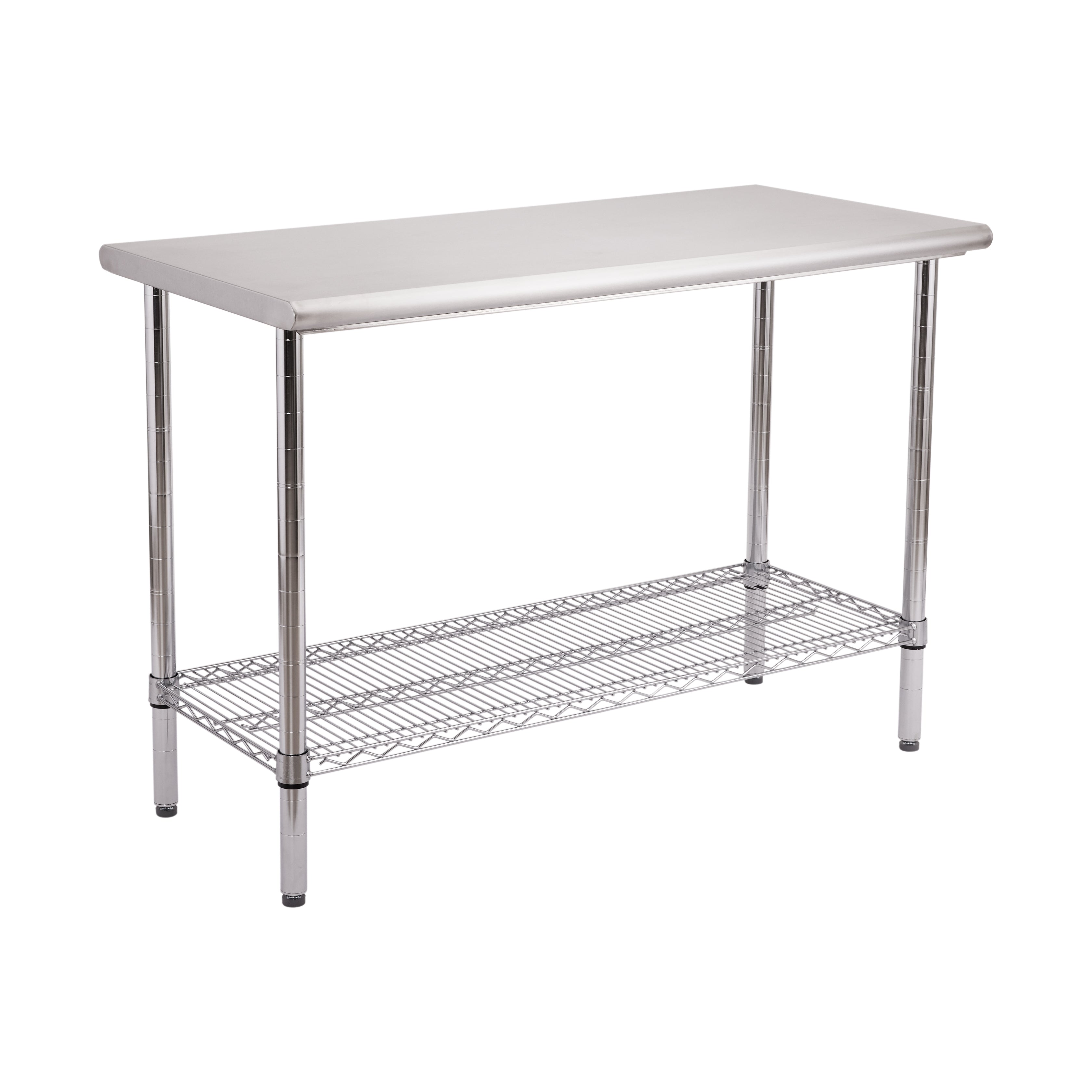 Commercial Grade Nsf Stainless Steel Top Work Table Chrome