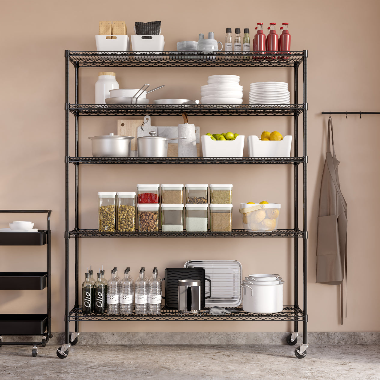 UltraDurable® 5-Tier NSF Steel Shelving